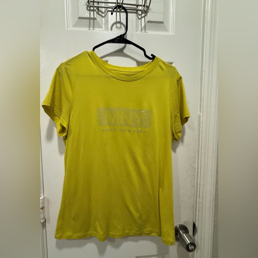 Marc New York Women's Yellow T-Shirt- Size M!!!
